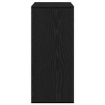 vidaXL Buffet avec tiroir Chêne noir 60 x 31 x 70 cm Bois d'ingénierie
