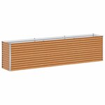 vidaXL Jardinière surélevée 290 x 50 x 68 cm Acier galvanisé