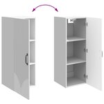 vidaXL Armoire Murale 33 x 34 5 x 90 cm Bois d'ingénierie