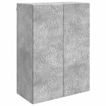 vidaXL Armoire Murale 66 x 34 5 x 90 cm Bois d'ingénierie Gris béton