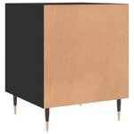 vidaXL Tables de chevet 2 Pièces noir 40x40x50 cm bois d’ingénierie