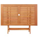 vidaXL Table pliable de jardin 120x70x75 cm bois d'eucalyptus solide