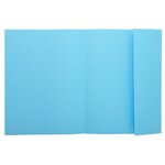 Paquet 100 Chemises 1 Rabat Super 160 - 24x32cm - Bleu Clair - X 5 - Exacompta