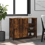 vidaXL Buffet chêne fumé 100x33x75 cm bois d'ingénierie