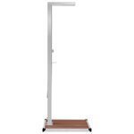 vidaXL Douche d'extérieur avec receveur de douche WPC Acier inoxydable