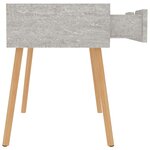 vidaXL Table de chevet Gris béton 40x40x56 cm Bois d'ingénierie