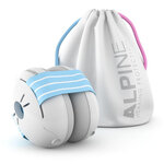 Casque anti bruit pour bébé  muffy baby bleu et blanc alpine