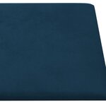 vidaXL Panneaux muraux 12 Pièces Bleu 30x30 cm Velours 1 08 m²