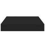 vidaXL Étagères murales flottantes 2 Pièces noir 23x23 5x3 8 cm MDF