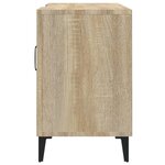 vidaXL Meuble TV chêne sonoma 150x30x50 cm bois d'ingénierie