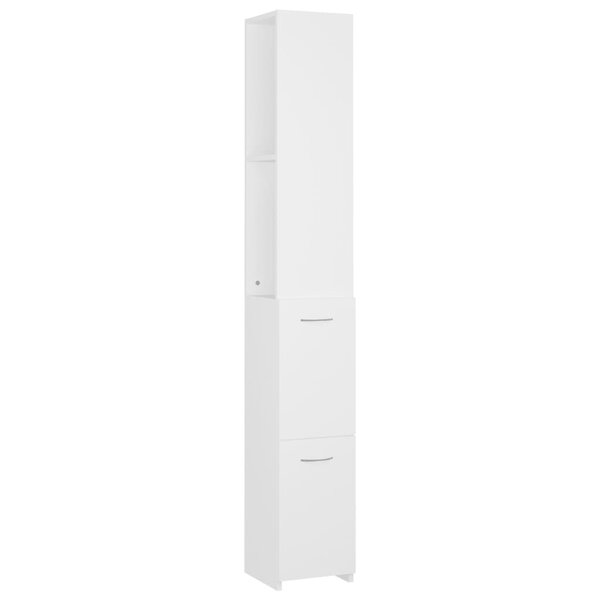 vidaXL Armoire de salle de bain blanc 25x26 5x170 cm bois d'ingénierie
