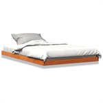vidaXL Cadre de lit sans matelas cire marron 120x200cm bois pin massif