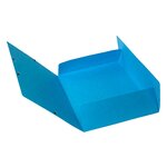 Chemise À Élastiques 3 Rabats Maxi Capacity Carte Lustrée Pelliculée 425gm2 Iderama A4 - Bleu Clair - X 25 - Exacompta