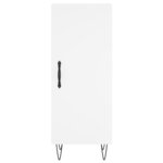 vidaXL Buffet haut Blanc 34 5x34x180 cm Bois d'ingénierie