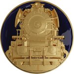 Monnaie STEAM TRAIN Gilded 2 Oz Argent 2000 Francs Cameroon 2025
