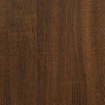 vidaXL Table basse chêne marron 80x80x40 cm bois d'ingénierie