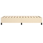 vidaXL Cadre de lit sans matelas crème 100x200 cm tissu