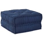 vidaXL Canapé modulaire 4 Pièces Indigo tissu