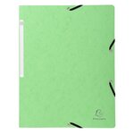 Chemise à élastique sans rabat carte lustrée 400gm2 - A4 - Couleurs assorties x 50 EXACOMPTA