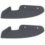 vidaXL Étagère flottante avec étagère 2 Pièces Anthracite 15 x 15 x 2 cm