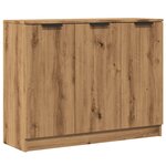 vidaXL Buffet chêne artisanal 90 5x30x70 cm bois d'ingénierie