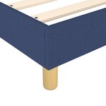 vidaXL Sommier à lattes de lit avec matelas Bleu 140x200 cm Tissu