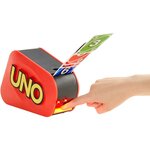 Mattel GXY75 - Uno extreme Jeu de société et de cartes avec distributeur aléatoire sonore et lumineux