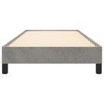 vidaXL Cadre de lit sans matelas gris clair 90x190 cm velours