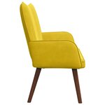 vidaXL Sofa 2 places Jaune 115 x 61 x 87 cm Velours