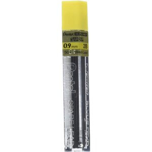 Etui de 15 mines HI POLYMER SUPER  0 9 mm- 2B x 12 PENTEL