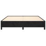 vidaXL Cadre de lit sans matelas noir 180x200 cm velours