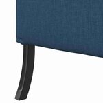 vidaXL Canapé à Haut Dossier Bleu 109 x 56 x 121 cm tissu