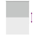 vidaXL Store enrouleur occultant largeur du tissu 110 7 cm polyester