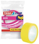 Film Note adhésive repositionnable fluo, 19 mm x 10 m, jaune ou rose aléatoire TESA