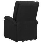 vidaXL Fauteuil de massage Noir Tissu