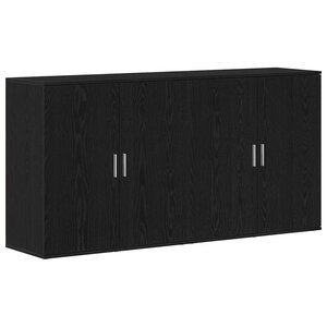 vidaXL Buffets 2 Pièces Chêne noir 79 x 38 x 80 cm Bois d'ingénierie