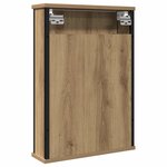 VidaXL Armoire à miroir de salle de bain chêne artisanal 42x12x60 cm
