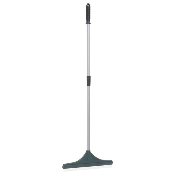 vidaXL Râteau à gazon artificiel vert foncé 131 cm PP