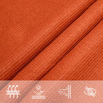 vidaXL Voile d'ombrage 160 g/m² triangulaire orange 5x5x5 m PEHD