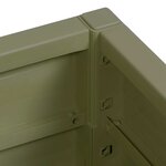 vidaXL Boîte de fleurs de jardin Vert 80 x 36 x 35 cm PP