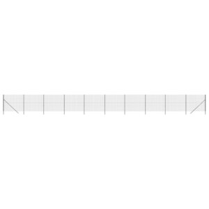 vidaXL Clôture en treillis métallique anthracite 1 6x25 m