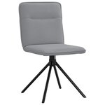 vidaXL Chaises à manger lot de 2 gris clair tissu