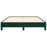 vidaXL Cadre de lit sans matelas vert foncé 140x190 cm velours