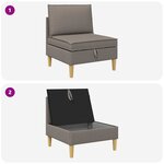 vidaXL Sofa avec rangement Tissu