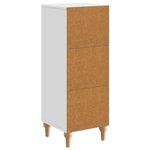vidaXL Buffet Blanc brillant 33 x 34 5 x 90 cm Bois d'ingénierie