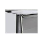 Table réfrigérée positive couvercle inox 101 l - 1 porte gn 1/1 - cool head -  - 1101pleine 450x700x887mm