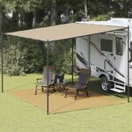 vidaXL Tapis de tente sable 300x400 cm PEHD