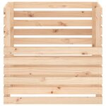 vidaXL Composteur 80x80x78 cm Bois massif de pin