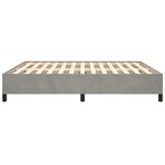 vidaXL Cadre de lit sans matelas gris clair 160x200 cm velours