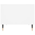 vidaXL Table basse blanc 60x50x40 cm bois d'ingénierie